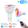 Alexa Smart Home TUYA RGB LED Spotlight 5W WIFI Zigbee GU10 LED Bulb Light Warehouse Led Bulb App with Ce Rohs 10 Years 5000 1A