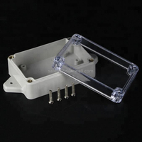 ABS 83*58*33mm Electric IP67 Transparent Cover Clear Lid Box Waterproof Plastic Junction Box with Ear