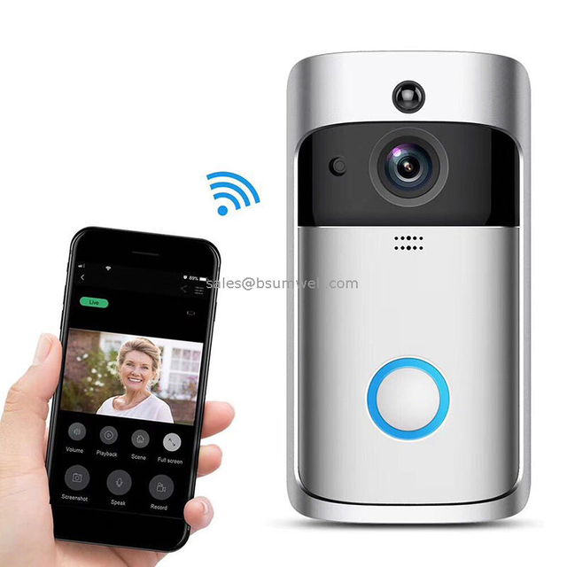 Home Camera Security System Wireless Wifi 720P HD Two-Way Talk Smart Door Doorbell Camera Full Long Water Ir Ring Video Doorbell