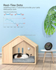 Wifi Smart Weather Station with Clock Temperature & Humidity Meter Large Color Screen Weather Clock Temp Humidity Gauge