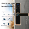 High Quality Wifi Fingerprint Electric Central best locks for house Aluminum Sliding Door