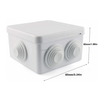Hot Sale 100*100*70mm Ip65 with Rubber Plug Plastic Junction Box Waterproof Plastic Enclosure Box Outdoor Junction Box