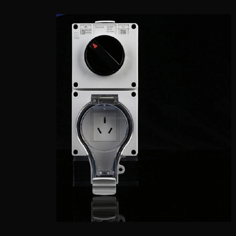 Single Switch + 16A Three-Pin Socket IP66 Independent On/Off Control ...