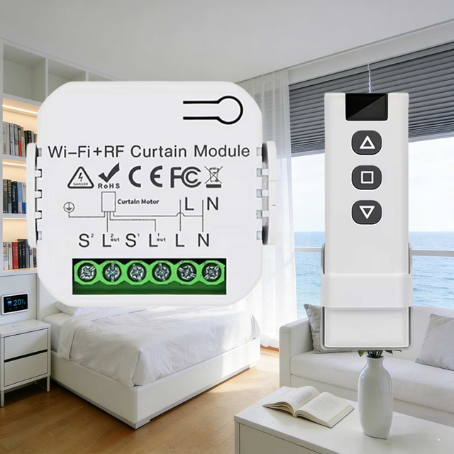 Multi-Mode Smart Curtain Remote Switch
