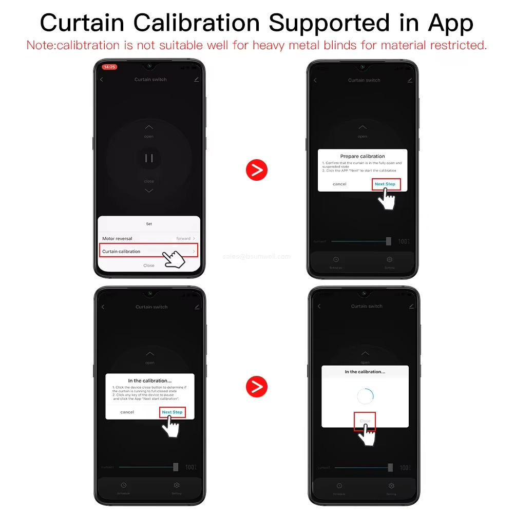 Curtain Calibration Supported in App