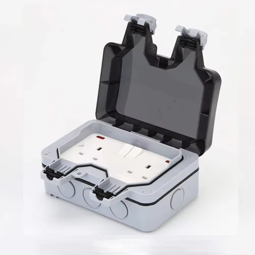 UK standard outdoor electric socket