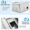 PS-HT 8 Ways Waterproof Plastic Electrical Distribution Box Outdoor Waterproof Distribution Box