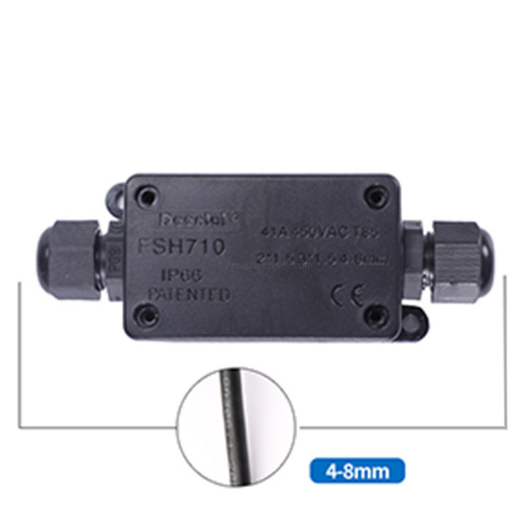 IP66 Waterproof Two Way Small Electrical Junction Box for Outdoor Lighting