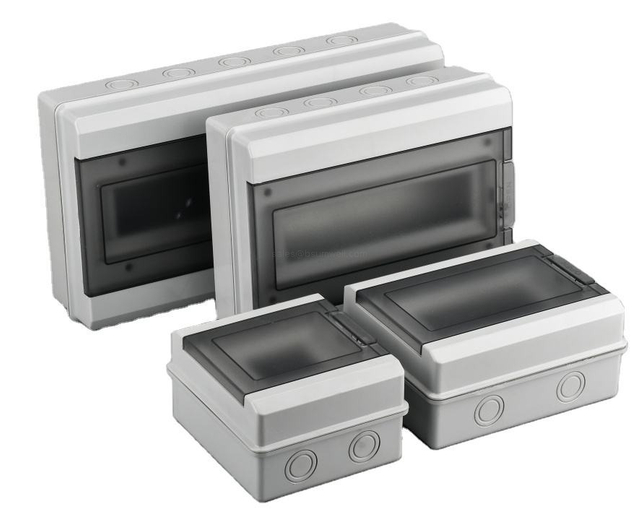 HT Series IP65 Waterproof Distribution Box 2 to 24 Way ABS PC Electrical Enclosure