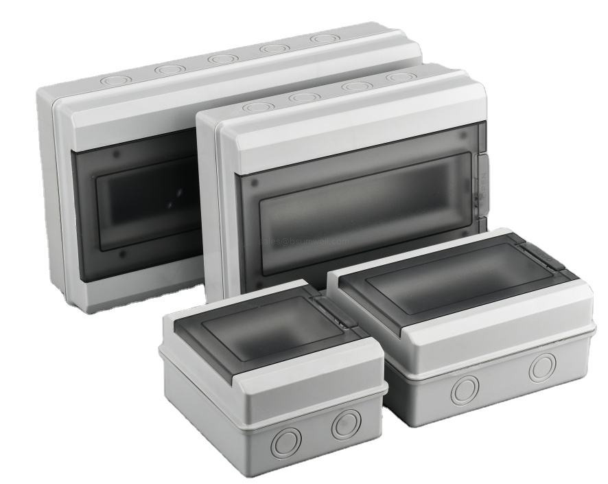 HT Series IP65 Waterproof Distribution Box 2 to 24 Way ABS PC Electrical Enclosure