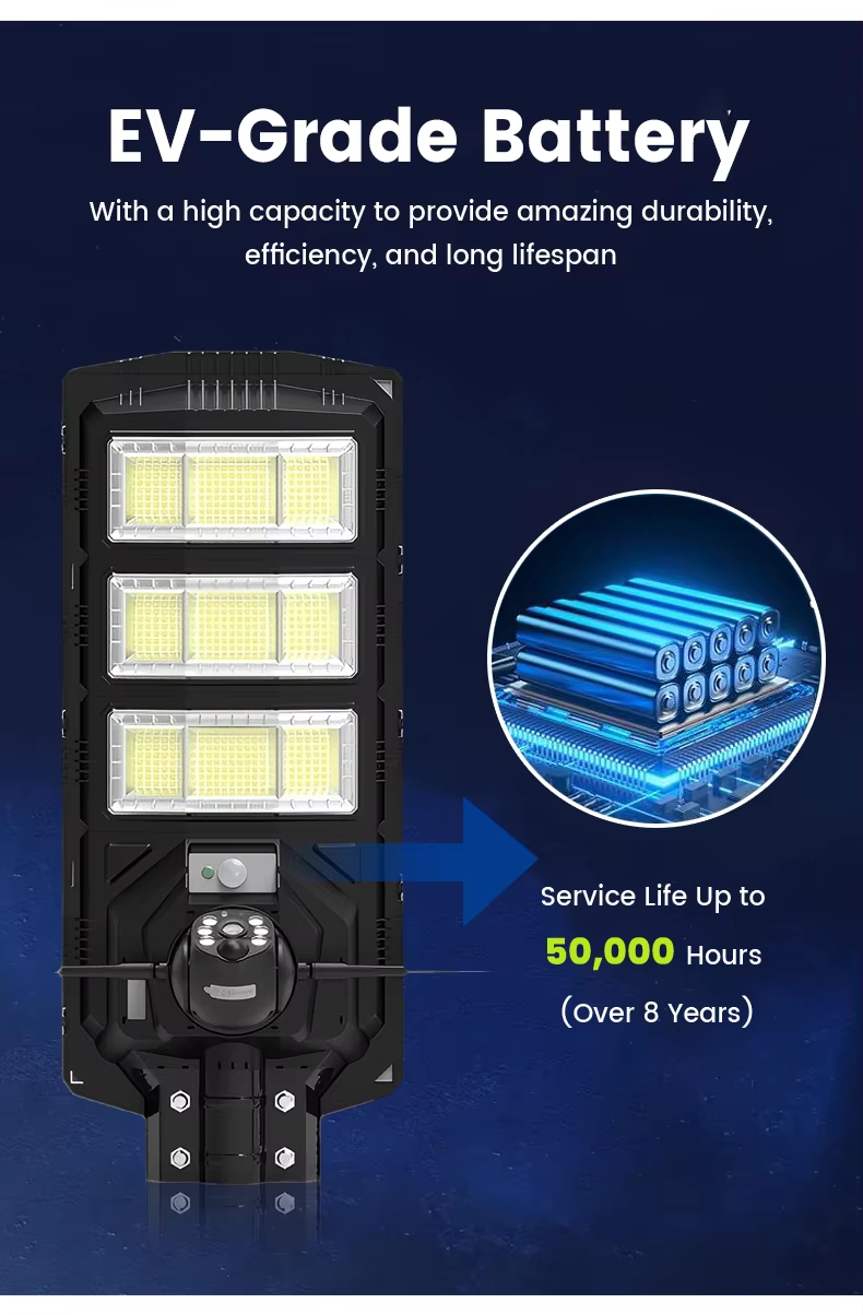 EV-Grade Battery With a high capacity to provide amazing durability, efficiency, and long lifespan Service Life Up to 50.000 Hours (over 8 Years)
