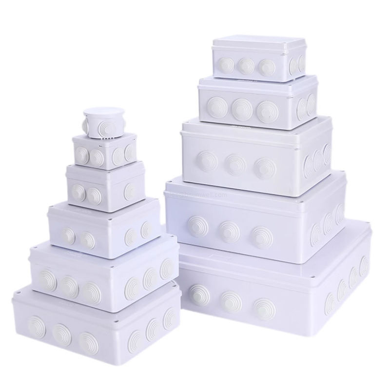 Durable ABS Plastic RA RT Junction Box Weatherproof Electrical Enclosure with Knockout Holes