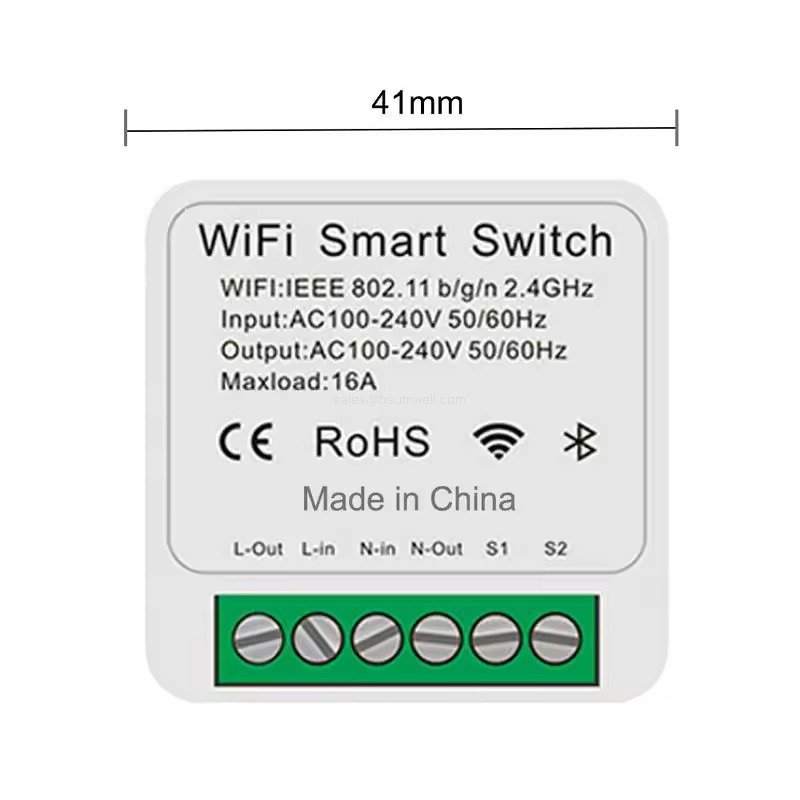 16A WiFi RF433Mhz smart switch