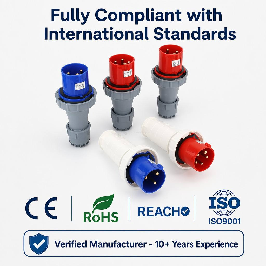 IP44 waterproof CEE industrial socket