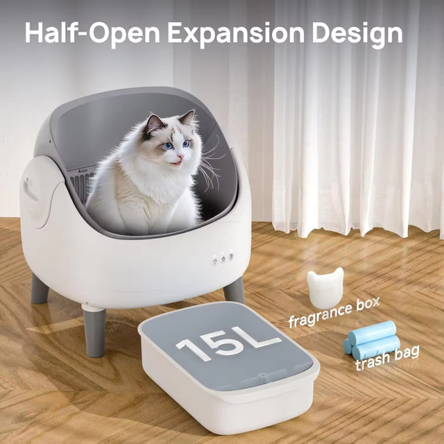  Automatic Cat Litter Box Self-cleaning Smart Cat Litter Box