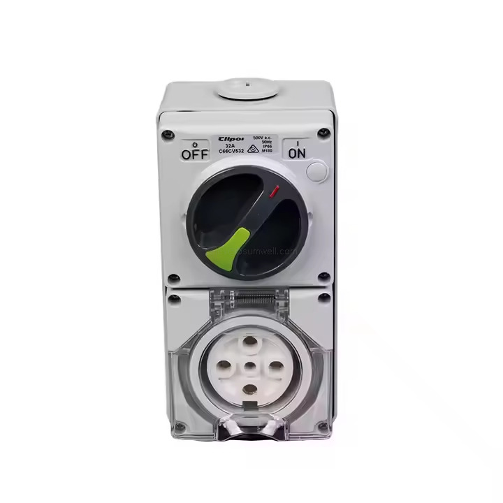 PS-56CV-E3 IP65 Combination Switch Socket 3 Pin 250v 56-series Australia Standard Socket