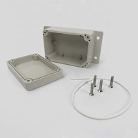 Waterproof IP65 Plastic Enclosure Junction Box Outdoor Universal Electrical Control Box with Fixed Ear and Nontransparent Cover