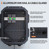 Outdoor Electrical Box with Cooling Fan 400x300x200mm IP65 Waterproof Metal Enclosure