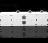 3 gang weatherproof RCD socket