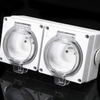 IP66 double gang outlet