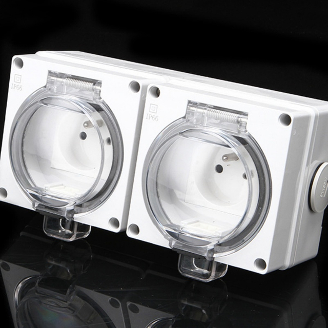 Dual French outdoor sockets
