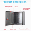 Stainless Steel Electrical Enclosure Box IP54 Wall Mount Metal Power Distribution Board Customized Electronic Project Junction Box