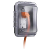1 Gang Weatherproof In Use Outdoor Outlet Cover Universal Polycarbonate Single Gang Receptacle Protector Extra Duty Locking Shield Case