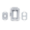 1 Gang Nonmetallic Extra Duty Waterproof In Use Receptacle Cover Outdoor Weatherproof Outlet Box Protector Clear Deep Cover