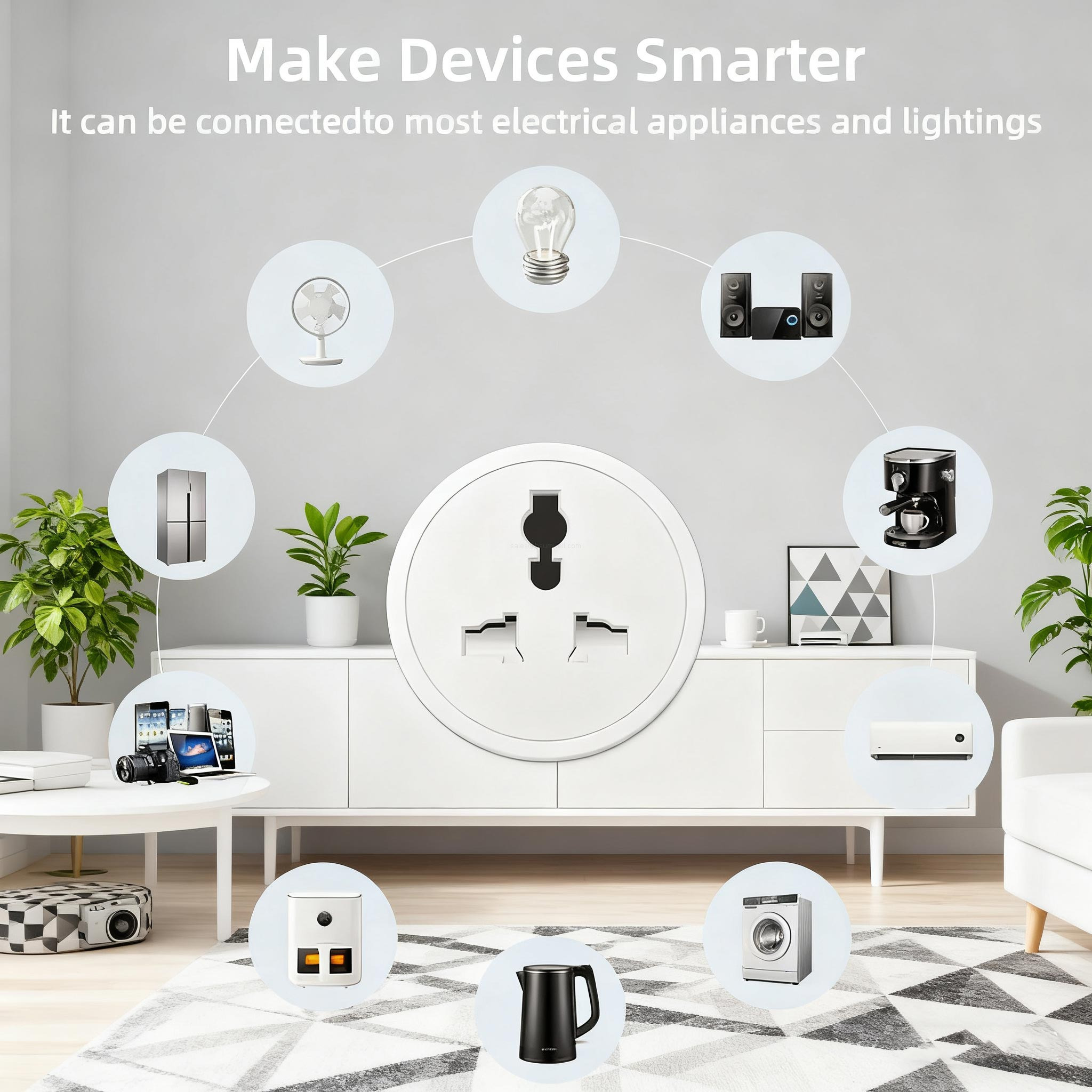 Voice Control timer outlet plug