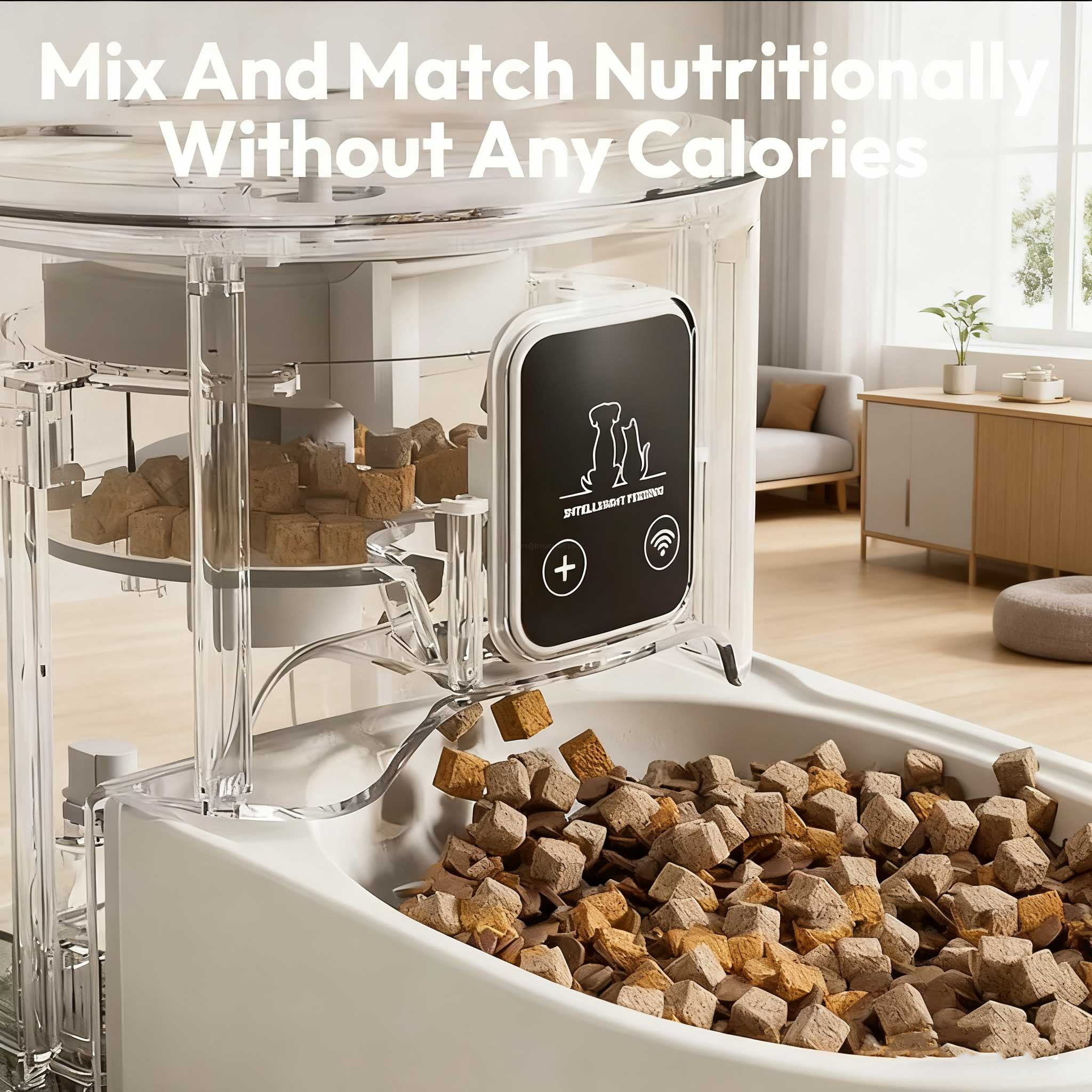 dual-power Timed Quantitative pet feeder