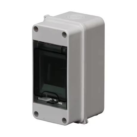 Compact IP65 Waterproof Electrical Box ABS+PC 3-Way DIN Rail Mount Enclosure for Outdoor/Indoor Use