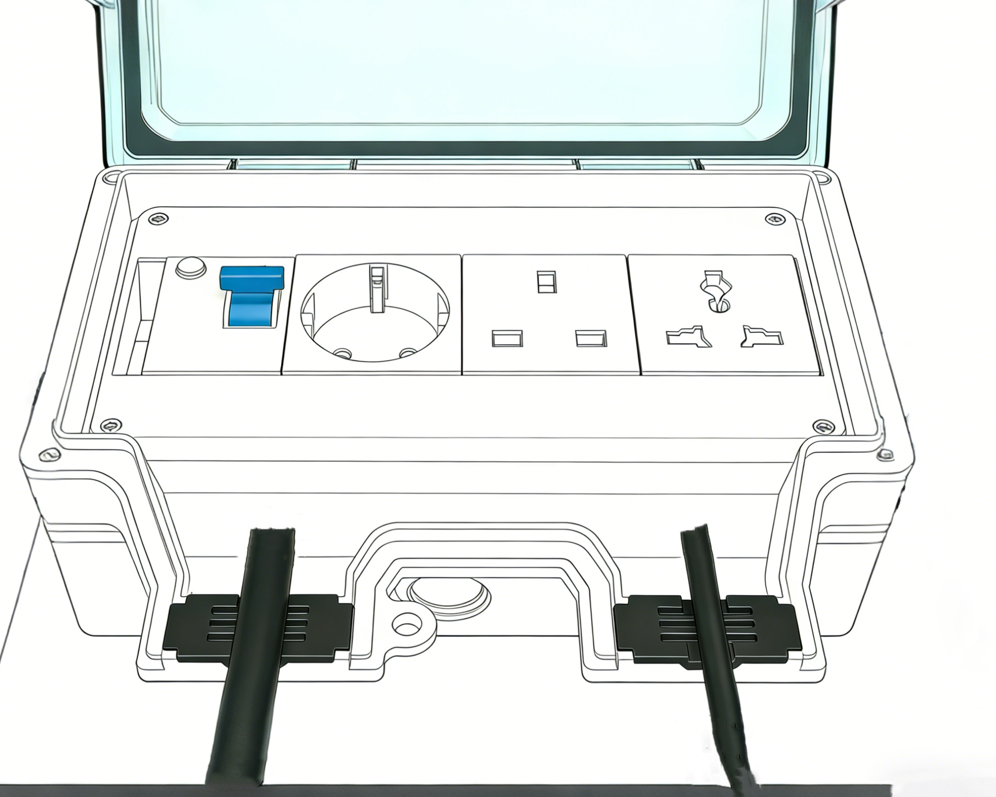 04 the cable exit uses a special silicone gasket that elastically deforms to fit the cable diameter.jpg