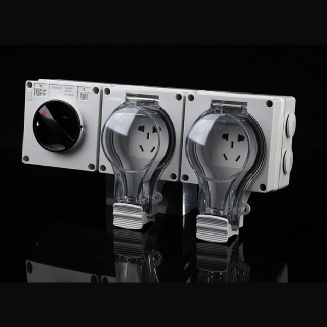 Bsumwell switch dual 5-hole socket,
