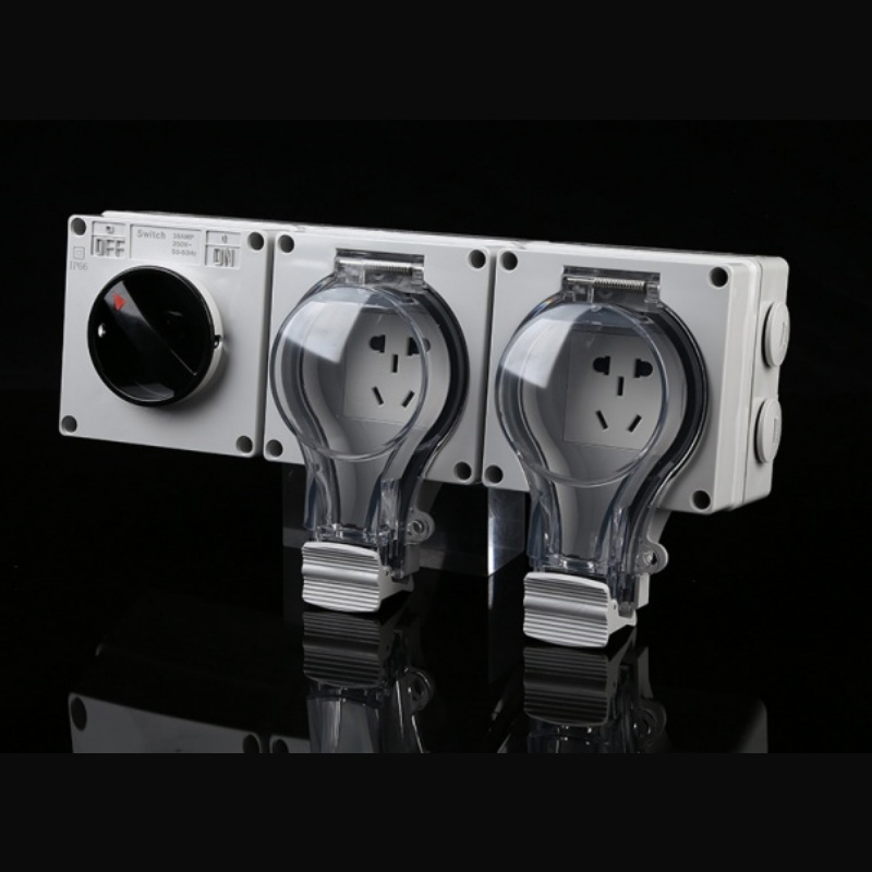 Bsumwell switch dual 5-hole socket,