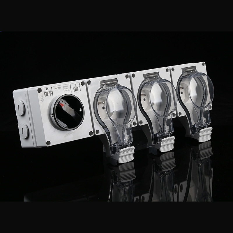 Factory Workshop Electrical Solution French Standard Triple Outlet
