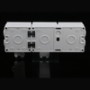 American-style 2-gang switched socket dual outlet with switch US