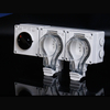 250V heavy-duty combo outlet​ Brazilian-style 2-gang switched socket
