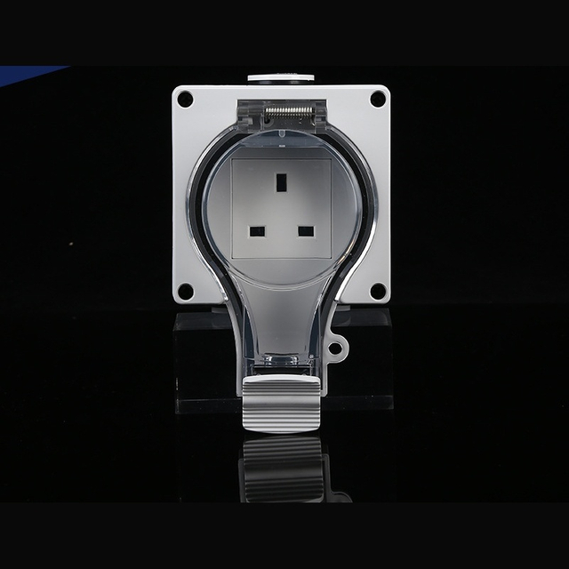 weatherproof single gang socket