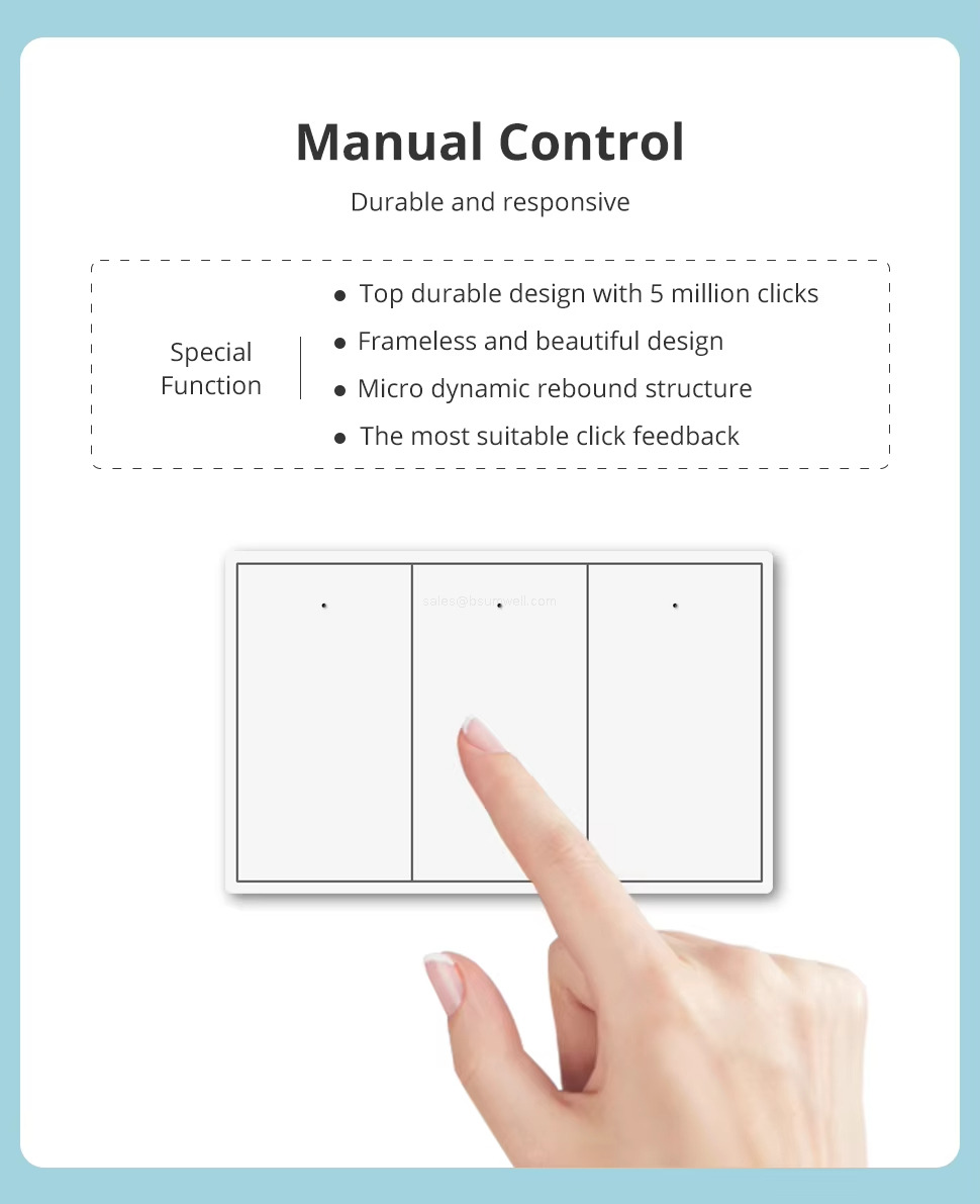 Manual Control Durable and responsive