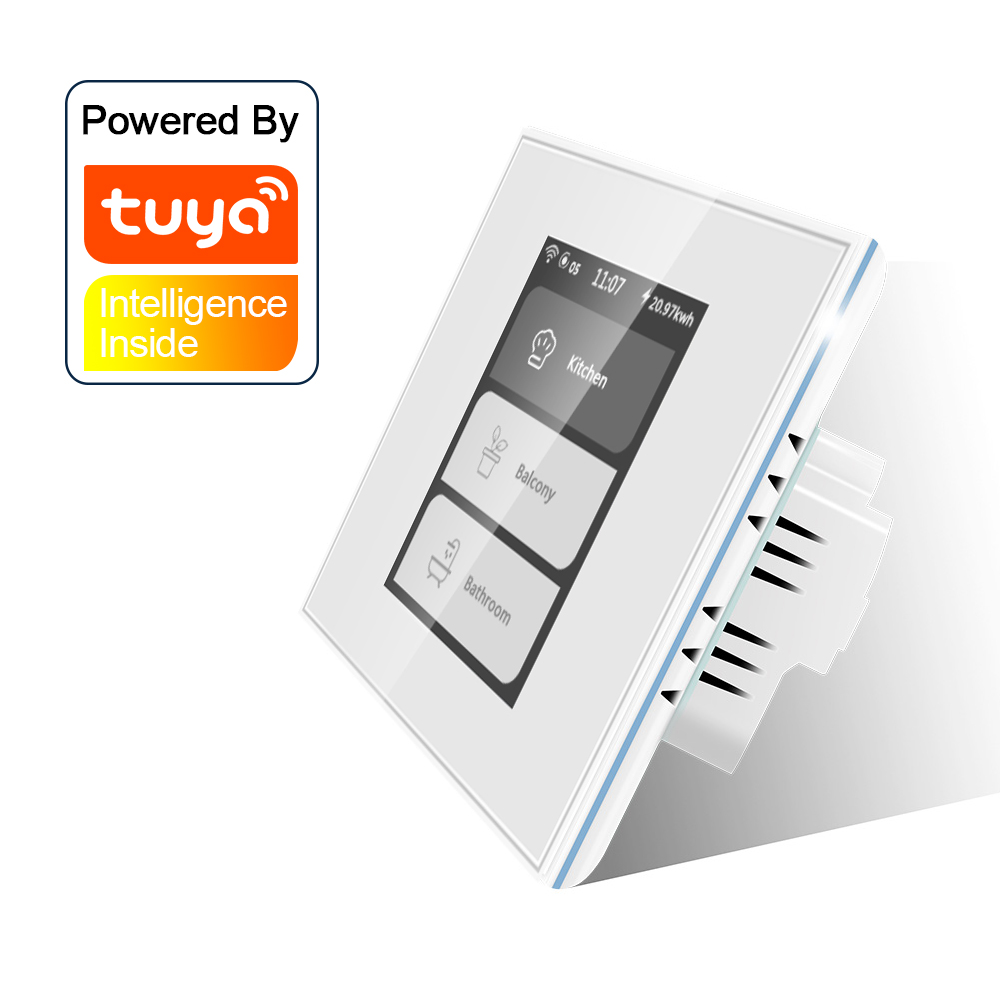 Tuya Smartlife WiFi Multi Function 4 Model in One Smart Switch LCD Display Curtain Switch work with Alexa Google Home