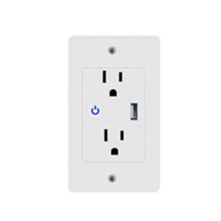 US Smart Socket With 2 USB Port Charger Smart Wall Double USB Electric Power Outlet 