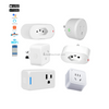 Alexa Google EU 16A Smart Single Socket Tuya Wifi Outlet Smart Plug with Energy Monitoring Timer Plugs Usb Wall Socket Bar