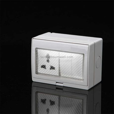 Good Multi Function Type 2 Gang Socket Waterproof Weatherproof IP55 ...