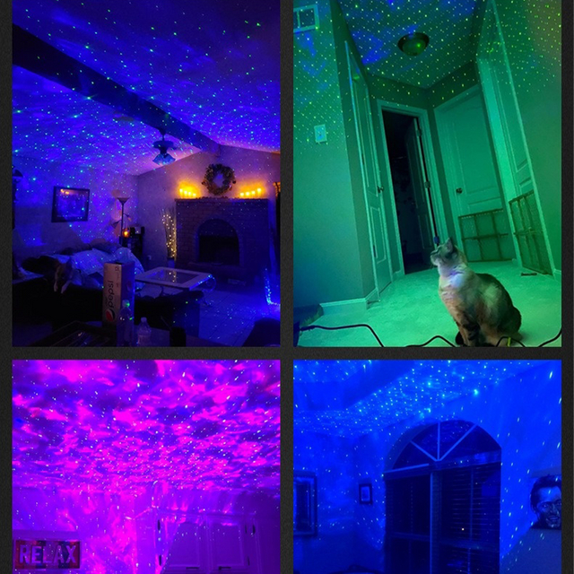 360 Space Galaxy Night Light Projector Led Room Light Galaxy Projector Night Lights Projector With Music Speaker