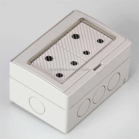  ODM Factory Universal Socket Box Mcb 2 Gang IP55 Waterproof Cove Wall Switches And Sockets