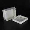 120*120*90mm Weatherproof IP67 gray outdoor ABS plastic enclosure electrical junction box with transparent lid