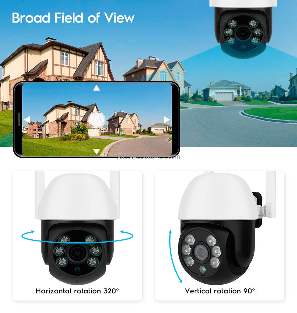 Smallest CamhiPro 2MP 4MP Video Surveillance Wifi 4G IP65 Cheap Ptz Camera