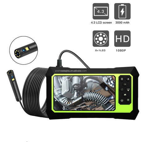 Pipe HD Endoscope Camera System Automotive Borescope Video Scope Industrial Sewer Camera Building Inspection