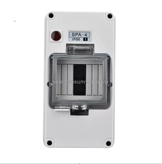 SPA Series Factory Ip66 4 Way Waterproof Plastic Distribution Box SP Electrical Box Dc Distribution Box Circuit Breaker