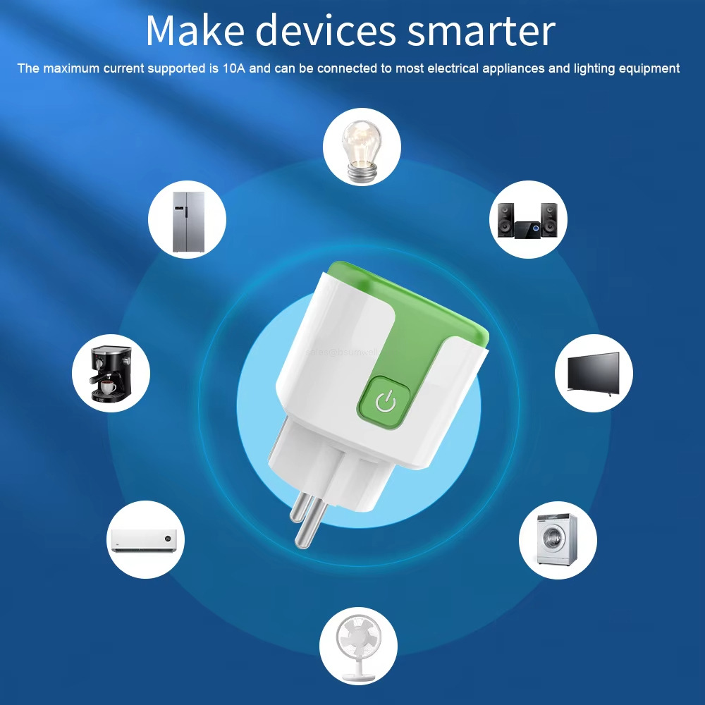 Make devices smarter The maximum current supported is 10A and can be connected to most electrical appliances and lighting equipment
